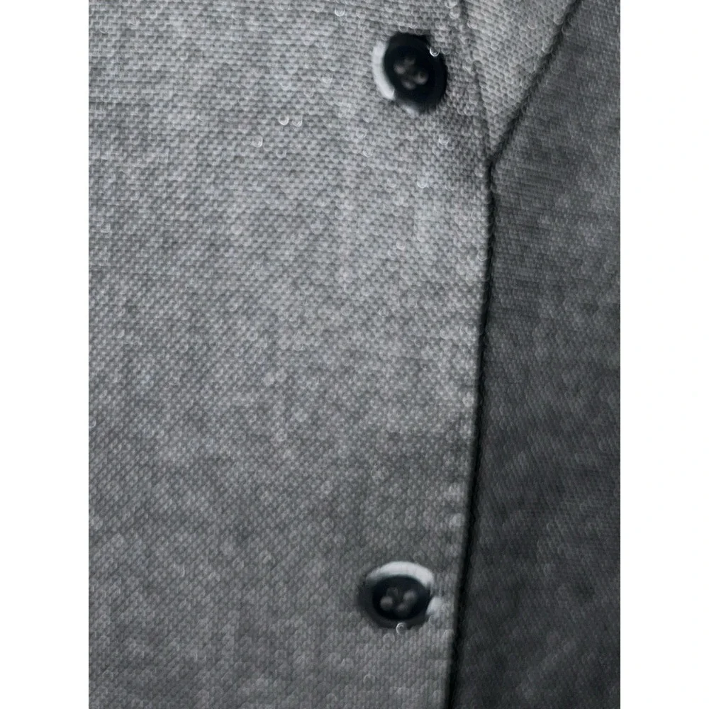 Brioni Mens 52L Gray Two Button Sports Blazer Jacket Italy Business Bianco Dress